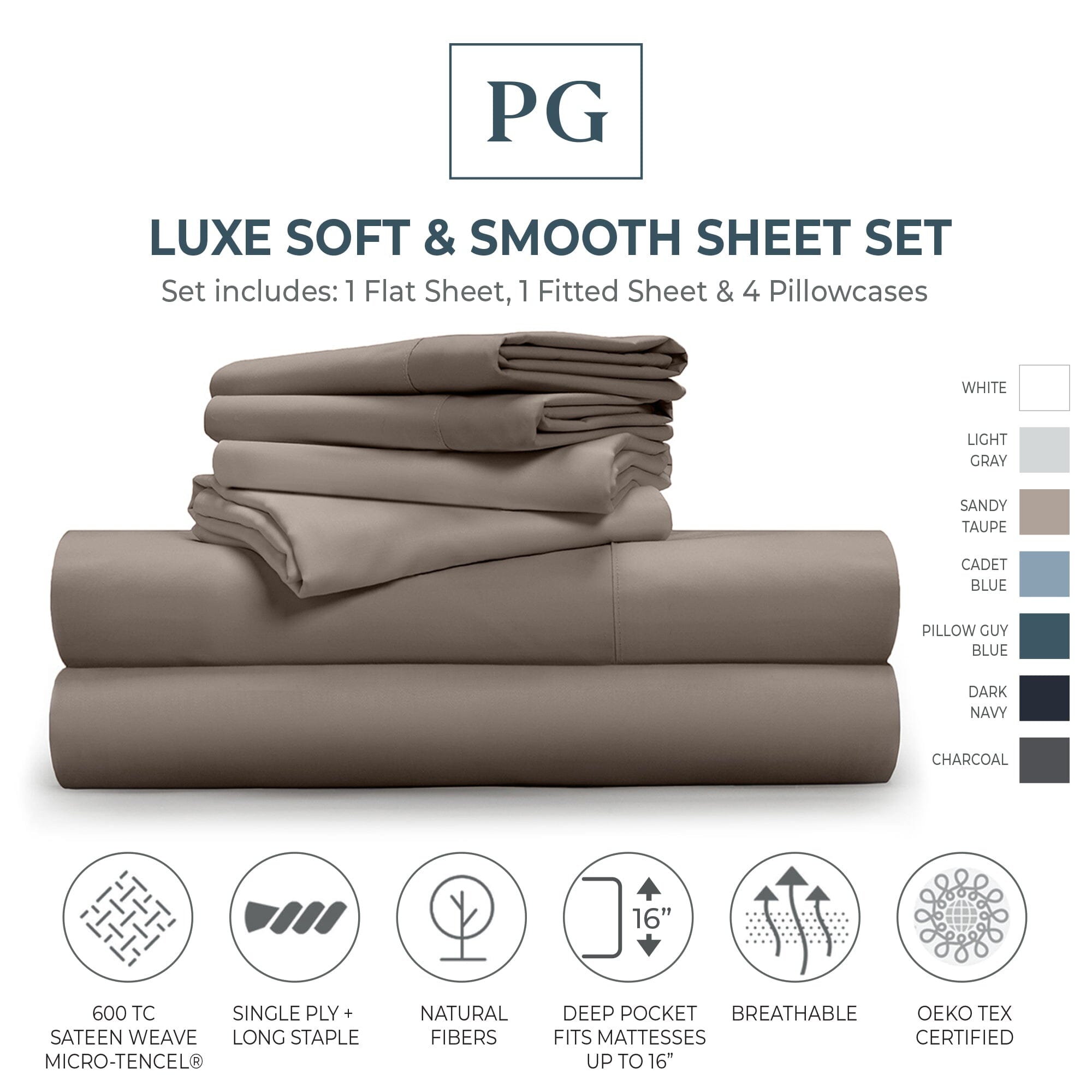 Luxe Soft and Smooth Sheets For Men | Pillow Guy